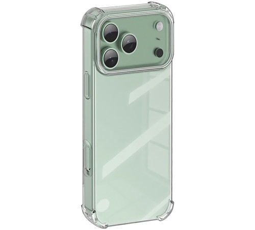 TPU чохол GETMAN Ease logo посилені кути для Apple iPhone 17 Pro / 18 Pro (6.3") Безбарвний (прозорий)