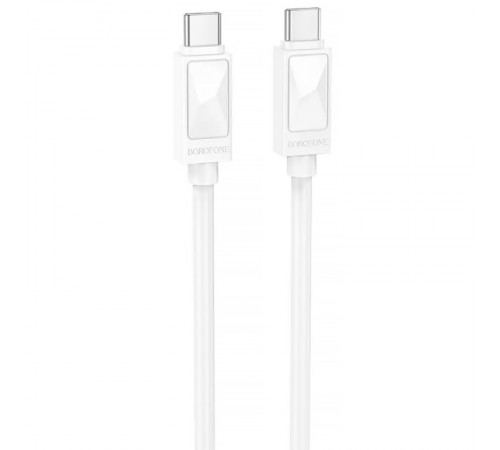 Дата кабель Borofone BX109 Type-C to Type-C 60W (1m) White