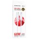 Дата кабель Borofone BX109 Type-C to Type-C 60W (1m) White