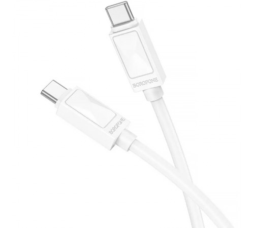Дата кабель Borofone BX109 Type-C to Type-C 60W (1m) White