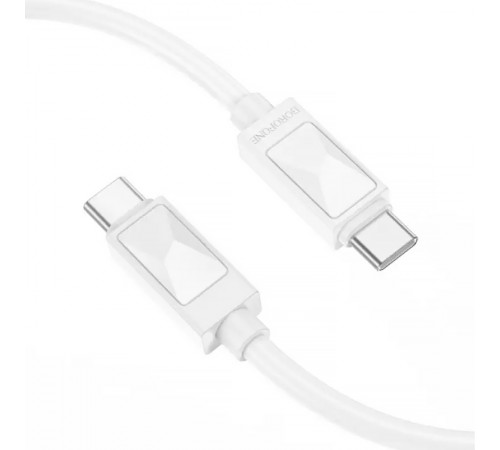Дата кабель Borofone BX109 Type-C to Type-C 60W (1m) White