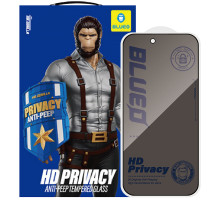 Захисне 2.5D скло Blueo Full Cover Anti-Peep для Apple iPhone 18 Pro (6.3") Чорний