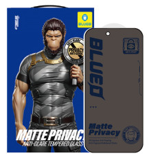 Захисне 2.5D скло Blueo Full Cover Anti-Peep Matte для Apple iPhone 18 Pro Max (6.9") Чорний