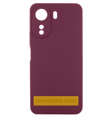 Чохол Silicone Cover Lakshmi Full Camera (AAA) для Xiaomi 17T Pro Бордовий / Plum