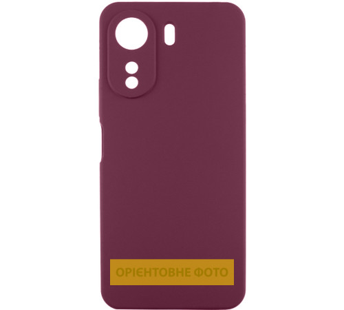 Чохол Silicone Cover Lakshmi Full Camera (AAA) для Xiaomi 17T Pro Бордовий / Plum