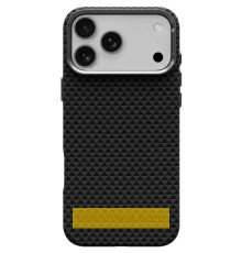 Чохол TPU+PC KVZV Triangular Pattern with Magnetic Fit для Apple iPhone 15 Pro (6.3") Black