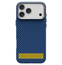 Чохол TPU+PC KVZV Triangular Pattern with Magnetic Fit для Apple iPhone 15 Pro (6.3") Blue