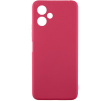 Силіконовий чохол Candy Full Camera для Samsung Galaxy A08 / A07 Бордовий / Burgundy