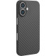 Чохол Getman Carbon Ultra Slim для Apple iPhone 16 (6.1") Black