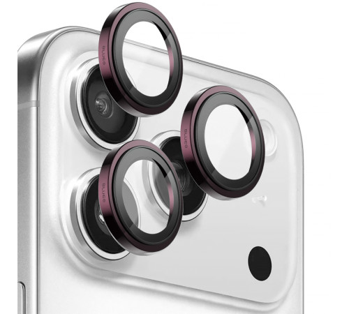 Захисне скло BlueO Metal на камеру для Apple iPhone 18 Pro / 18 Pro Max Бордовий / Deep Cherry