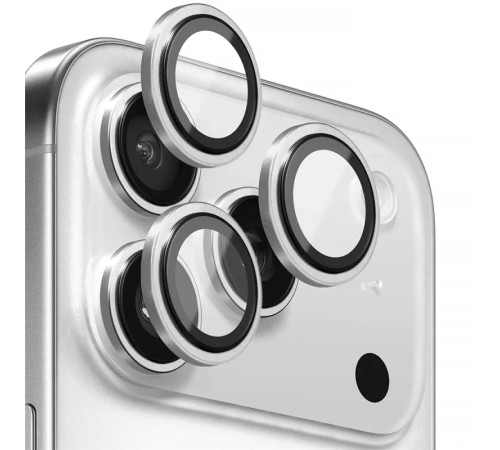 Захисне скло BlueO Metal на камеру для Apple iPhone 18 Pro / 18 Pro Max Срібний / Silver