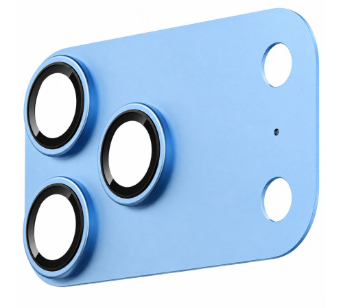 Захисне скло BlueO Metal Block на камеру для Apple iPhone 18 Pro (6.3") Блакитний / Sky Blue