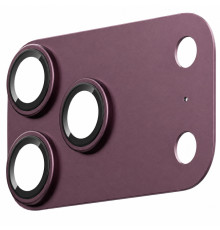 Захисне скло BlueO Metal Block на камеру для Apple iPhone 18 Pro Max (6.9") Бордовий / Deep Cherry