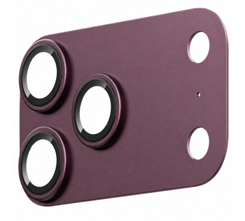 Захисне скло BlueO Metal Block на камеру для Apple iPhone 18 Pro Max (6.9") Бордовий / Deep Cherry