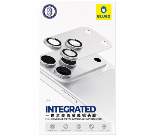 Захисне скло BlueO Metal Block на камеру для Apple iPhone 18 Pro Max (6.9") Чорний / Black