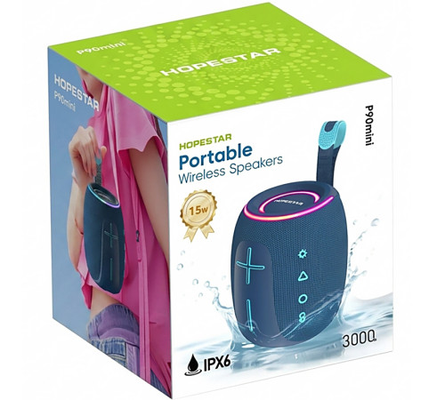 Bluetooth колонка Hopestar P90 mini 15W Blue