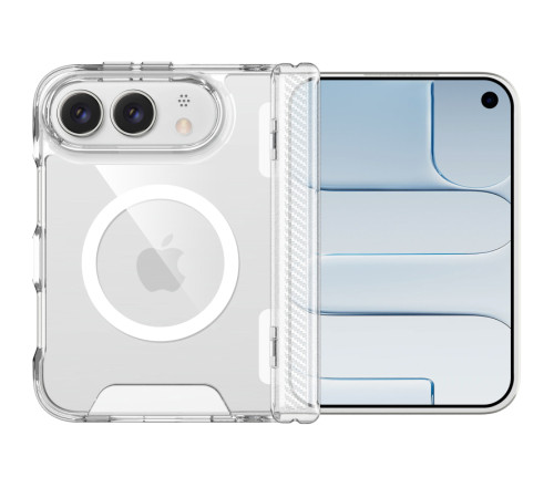 Чохол TPU Space Case with Magnetic Fit для Apple iPhone Duo (5.4/7.6") Прозорий