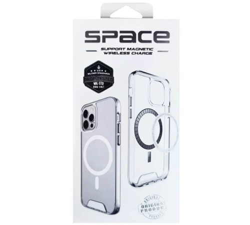 Чохол TPU Space Case with Magnetic Fit для Samsung Galaxy S26 FE / S25 FE Прозорий