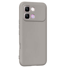 Чохол TPU GETMAN Liquid Silk Full Camera для Infinix Note Edge Сірий / Lavender