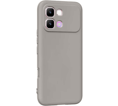 Чохол TPU GETMAN Liquid Silk Full Camera для Infinix Note Edge Сірий / Lavender
