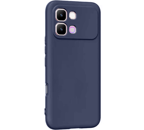 Чохол TPU GETMAN Liquid Silk Full Camera для Infinix Note Edge Синій / Midnight Blue