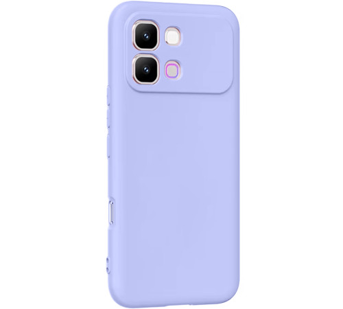 Чохол TPU GETMAN Liquid Silk Full Camera для Infinix Note Edge Бузковий / Light purple