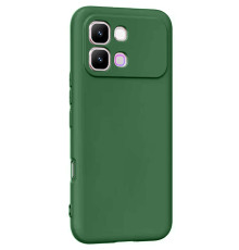 Чохол TPU GETMAN Liquid Silk Full Camera для Infinix Note Edge Зелений / Dark green