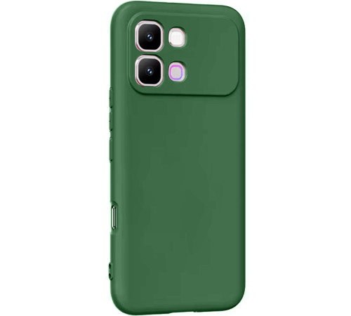 Чохол TPU GETMAN Liquid Silk Full Camera для Infinix Note Edge Зелений / Dark green