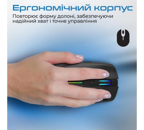 Миша бездротова Promate Kitt Black