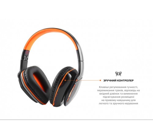 Bluetooth-гарнітура Kotion EACH B3506 Black/Orange (ktb3506bt)