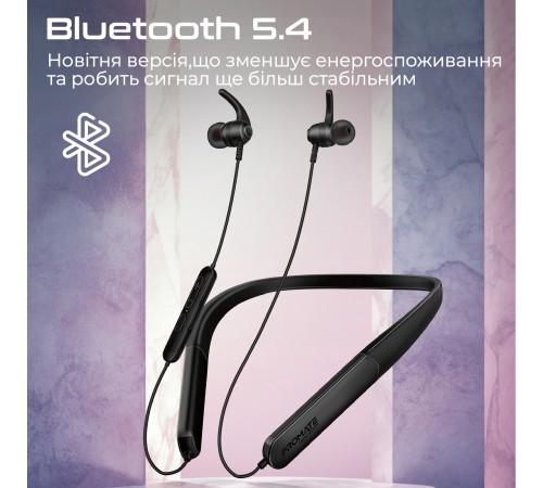 Bluetooth-гарнітура Promate Leap-200h Black