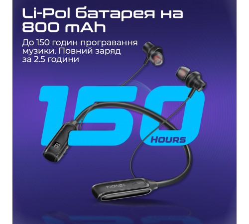 Bluetooth-гарнітура Promate Leap Black