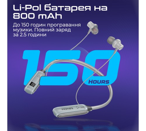 Bluetooth-гарнітура Promate Leap Silver
