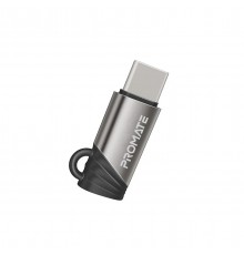 Адаптер Promate Link-Ci Lightning - USB Type C (F/M) Grey