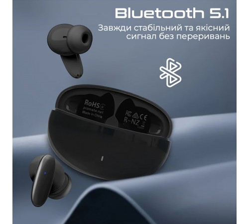 Bluetooth-гарнітура Promate Lush Black
