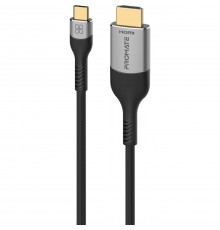 Кабель Promate USB Type-C - HDMI V 2.1 (M/M), 1.8 м, Grey (mediacord-8k.grey)