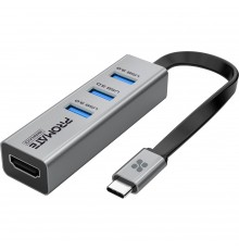 USB-хаб Promate MediaHub-C3 USB Type-C Grey