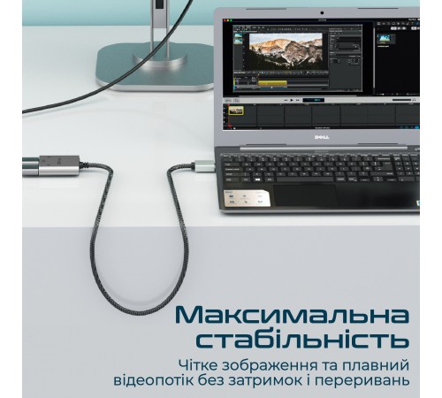 Адаптер Promate HDMI - 2xHDMI (M/F) 1 м Black (mediasplit-h2.black)