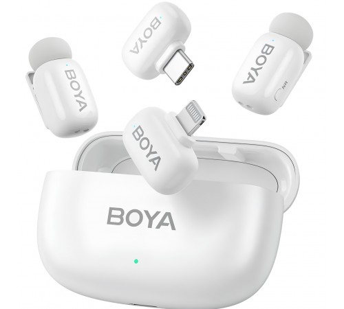 Мікрофон BOYA mini-13 Type-C/Lightning White
