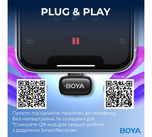Мікрофон BOYA mini-23 Type-C Black