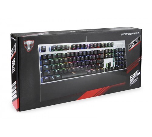 Клавіатура Motospeed CK108 Outemu Blue Silver (mtck108mb)