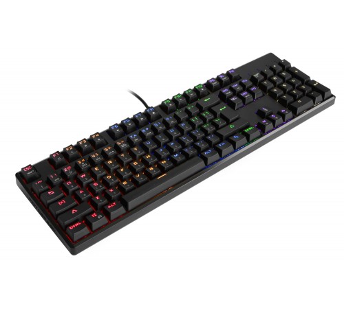 Клавіатура Motospeed CK107 Outemu Blue RGB Ukr Black (mtk96mb)