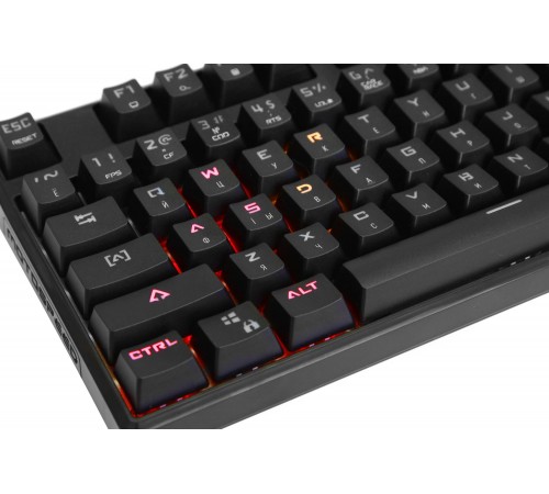 Клавіатура Motospeed CK107 Outemu Blue RGB Ukr Black (mtk96mb)