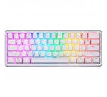 Клавіатура бездротова Motospeed SK66 Gateron Blue Hot Swap White (mtsk66wmb)