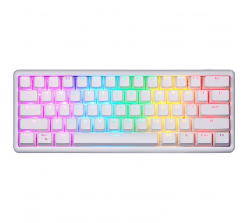 Клавіатура бездротова Motospeed SK66 Gateron Red Hot Swap White (mtsk66wmr)