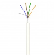 Кабель вита пара OK-Net КПВЭ-ВП (200) FTP, CAT5е, 4х2х0.51, бухта 100м