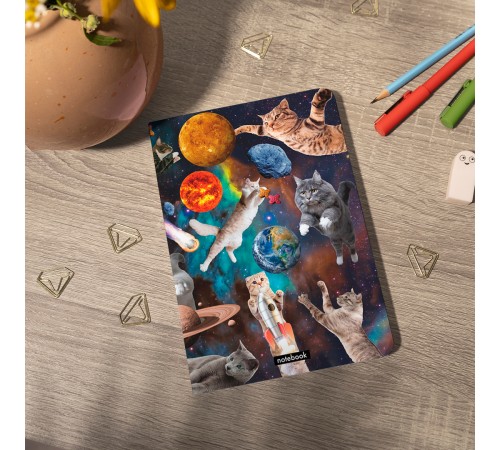 Блокнот Orner Коти у відкритому космосі (orner-1565)