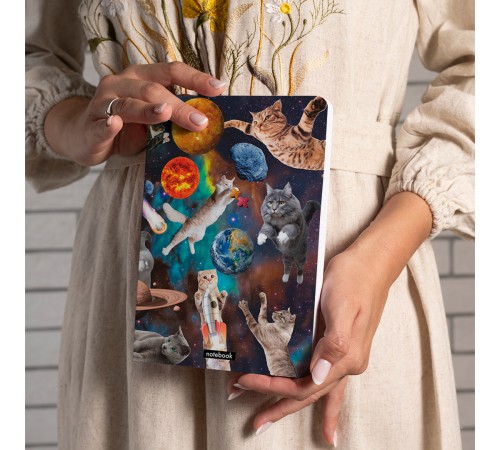 Блокнот Orner Коти у відкритому космосі (orner-1565)