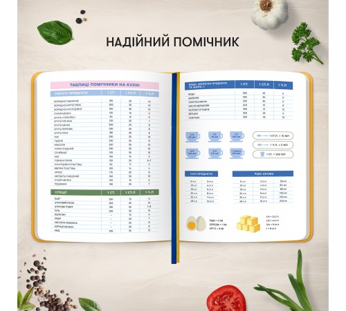 Кулінарний блокнот Orner Для твоїх рецептів, помаранчевий (orner-3426)