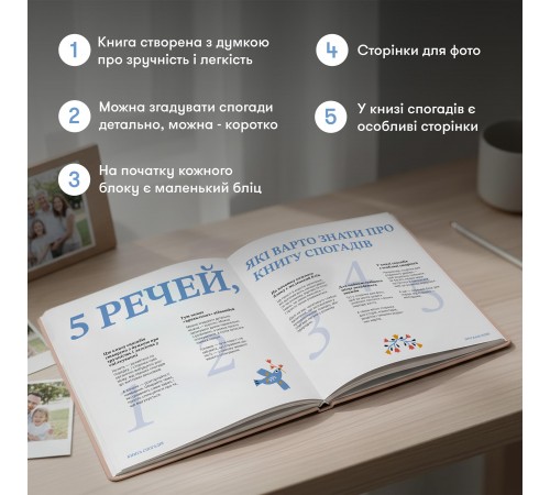 Книга спогадів Orner Неймовірні історії моєї мами, світлий (orner-3504)